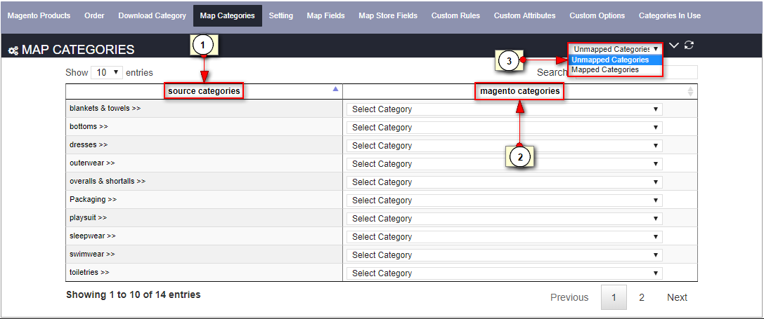 Map-Categories-Magento