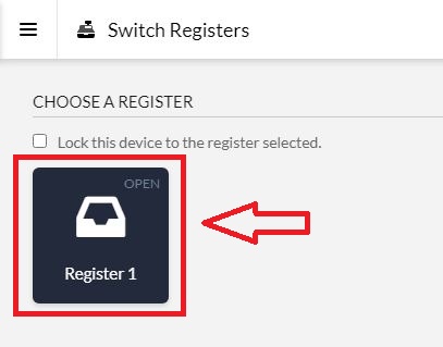click on register