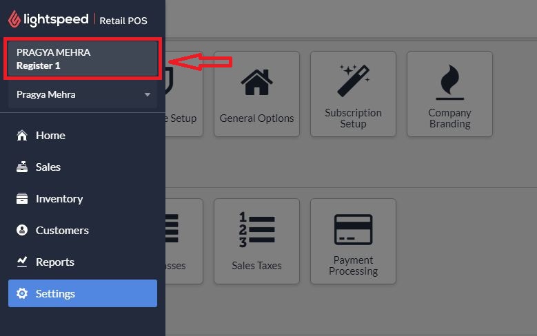 lighstpeed retail setting