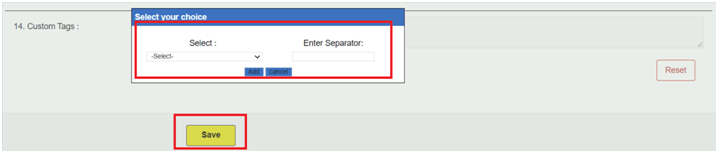 add custom tag