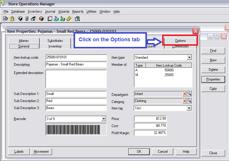 bepoz options