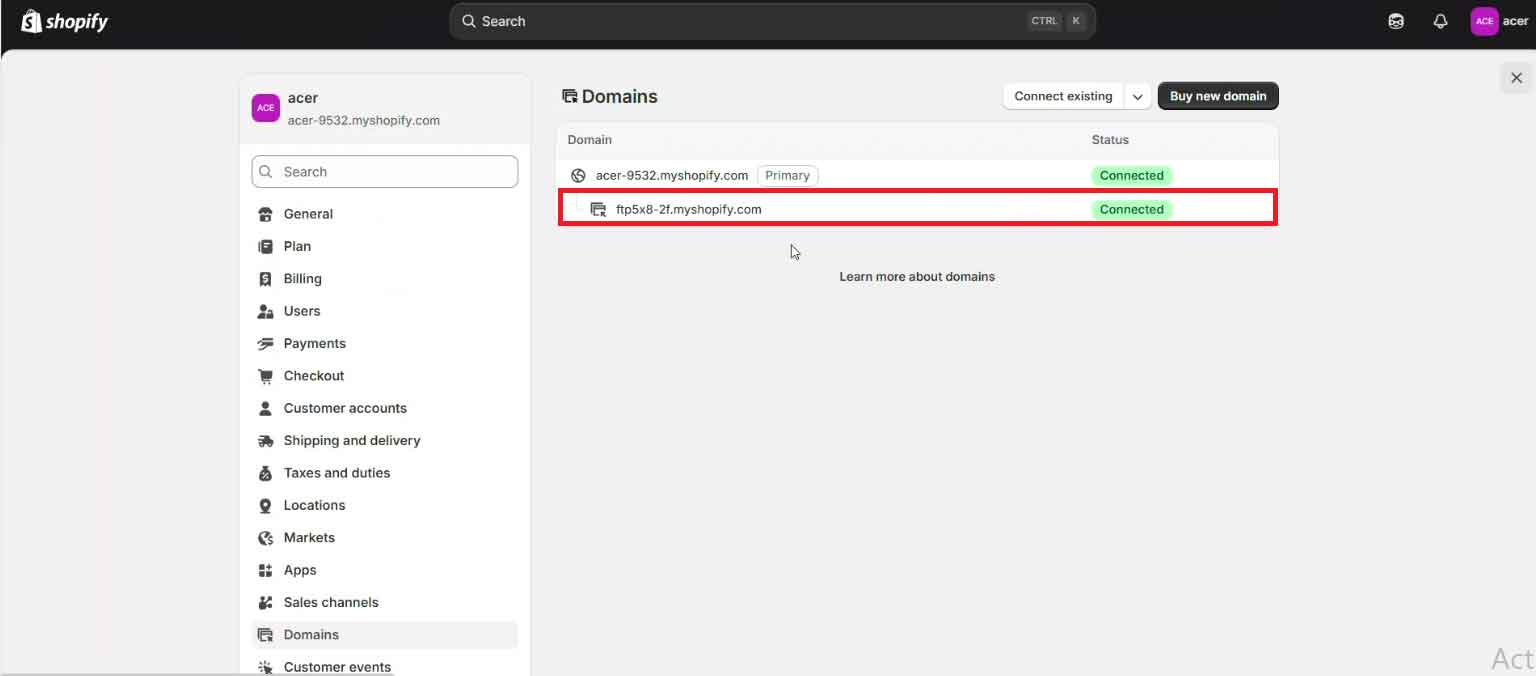 Domain-setting-base-url