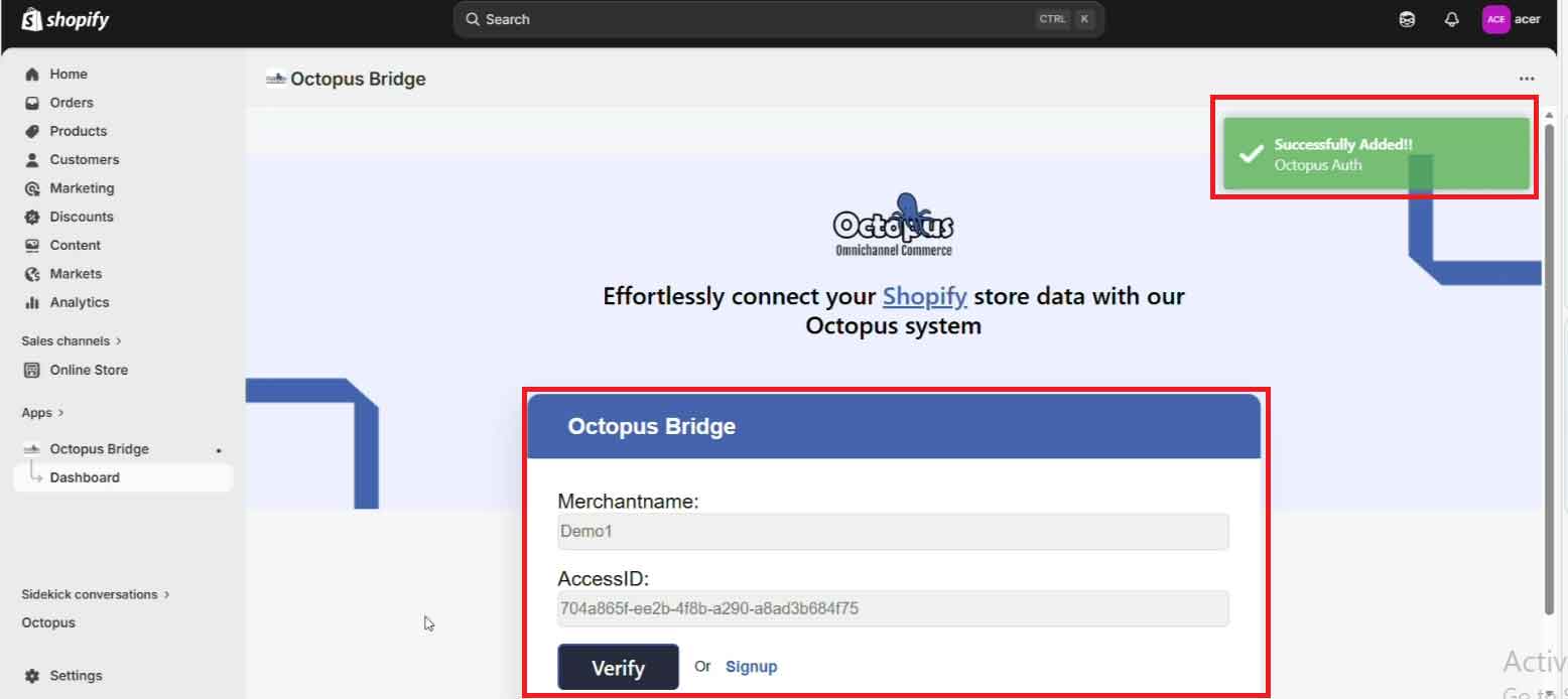 Verify-octopus-shopify