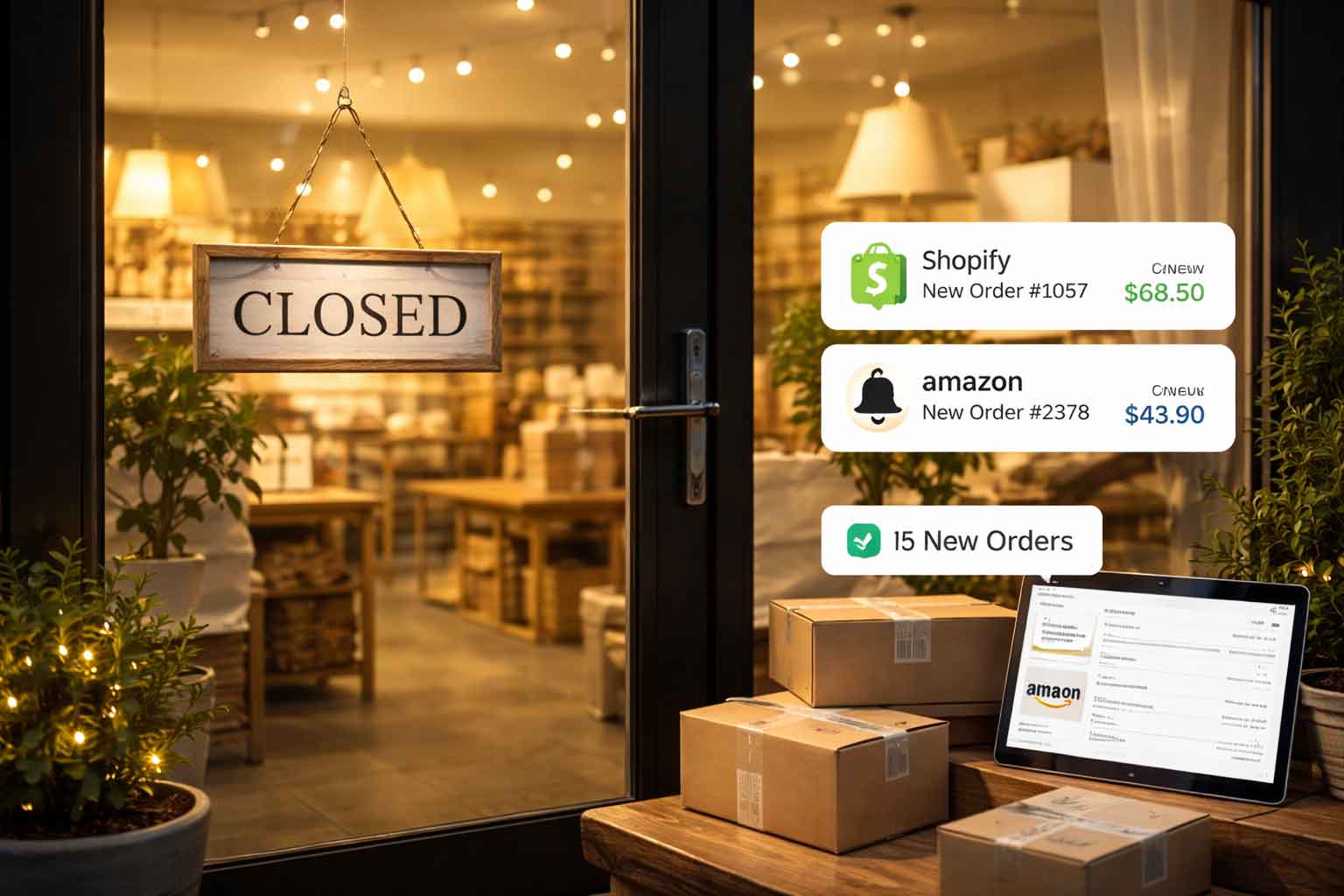 The Store Is Closed, But Sales Keep Coming