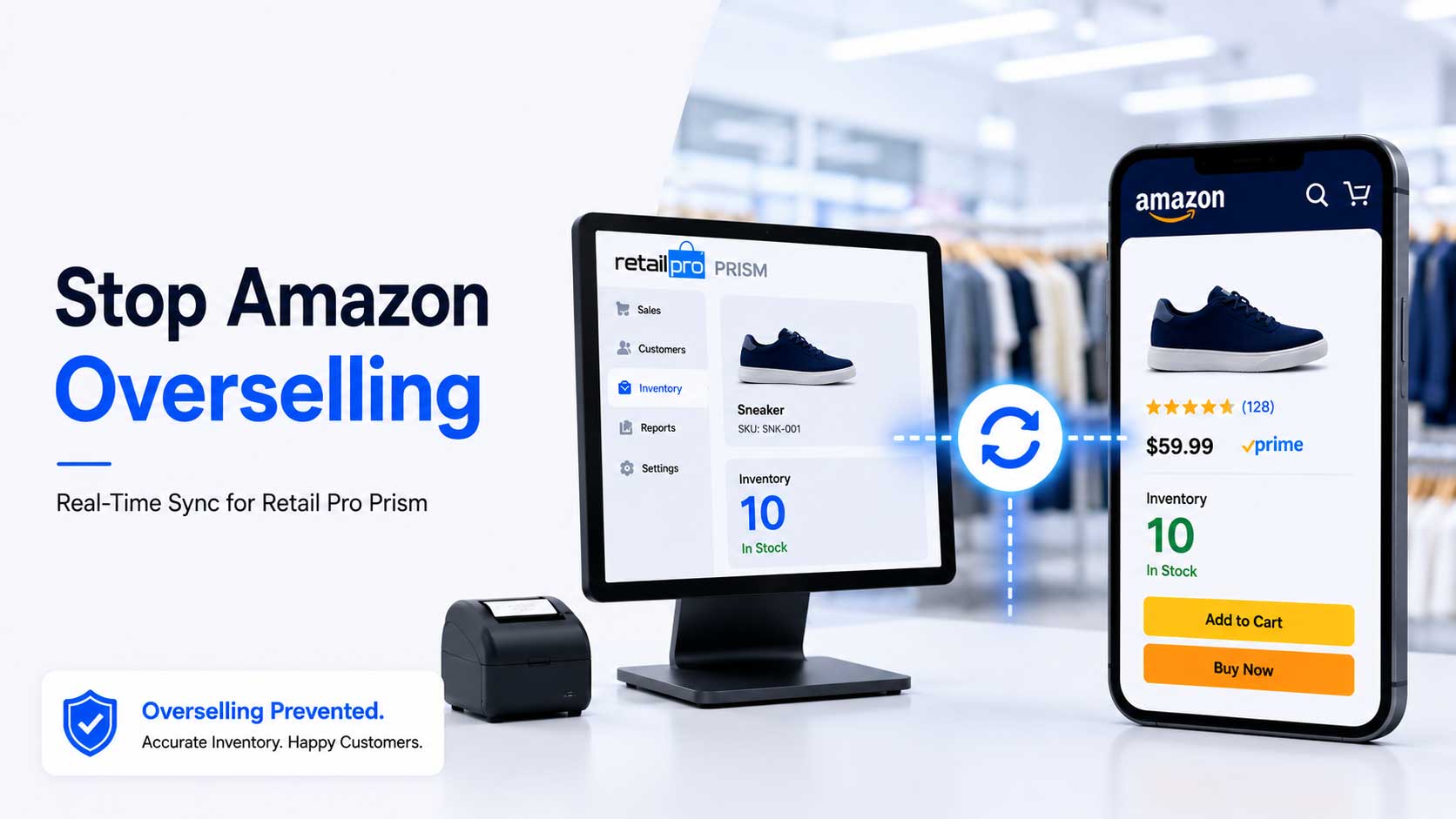 How to Stop Overselling on Amazon as a Retail Pro Prism Retailer
