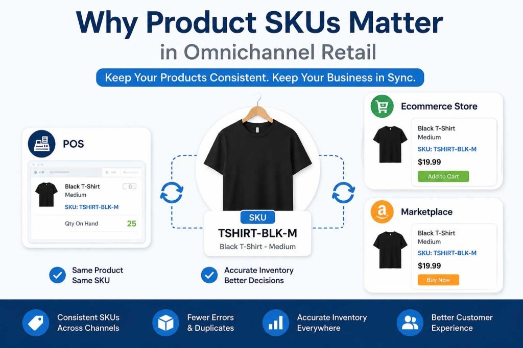 Consistent product SKU across retail sales channels